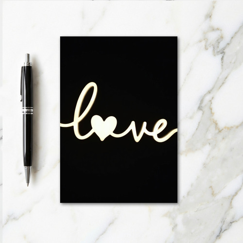 Love Illuminated Glowing Script Card