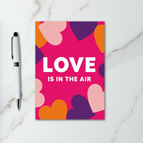 Love In The Air Hearts Card