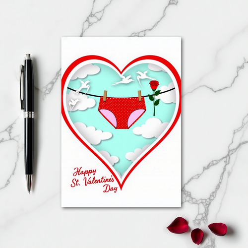 Love In The Air Valentines Day Card