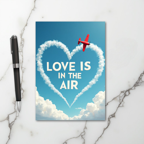 Love Is In The Air Heart Card