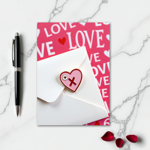 Love Letter Kiss Hug Card