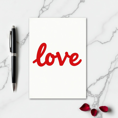 Love Minimalist Style Card