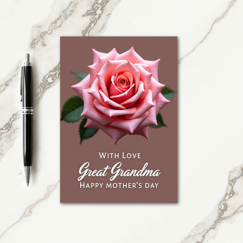 Love Mothers Day Rose Card