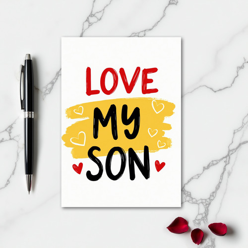 Love My Son Greeting Card