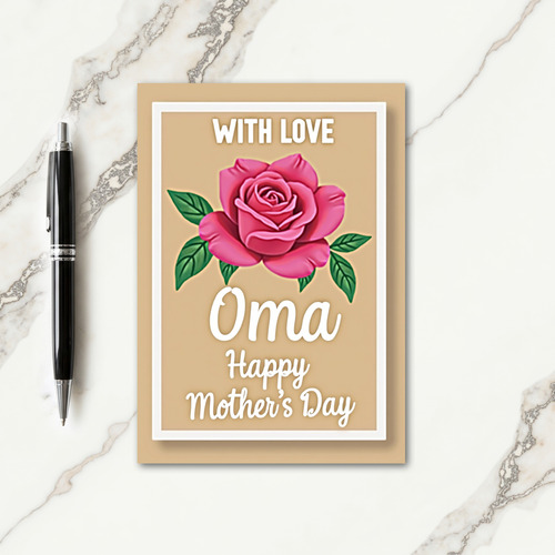 Love Oma Mothers Day Card