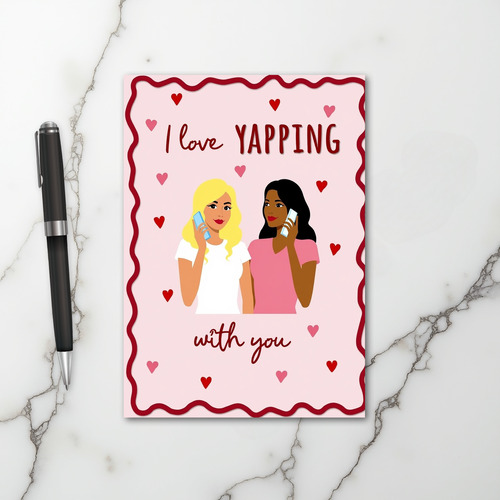 Love Our Long Chats Friend Card