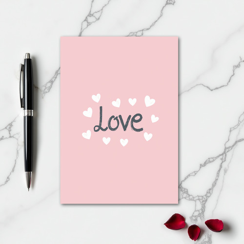 Love Pastel Hearts Greeting Card