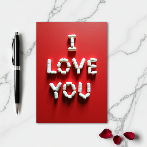Love Pills Modern Art Card