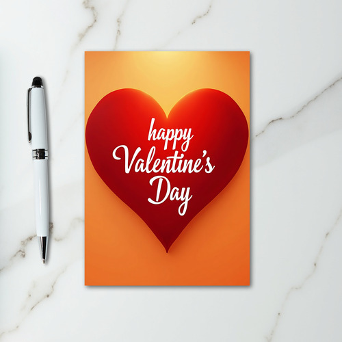 Love Red Heart Valentines Day Card