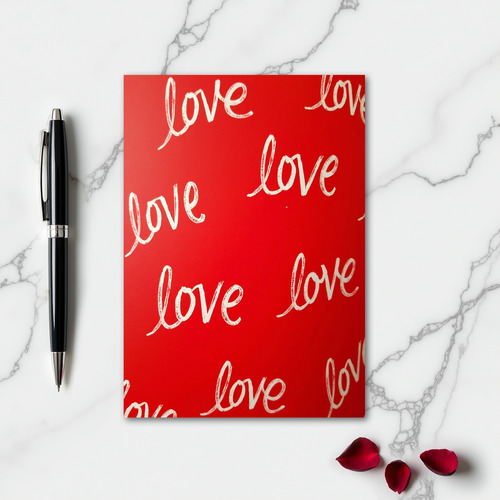 Love Repeated Crimson Red Card