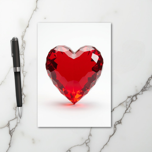 Love Ruby Heart Card