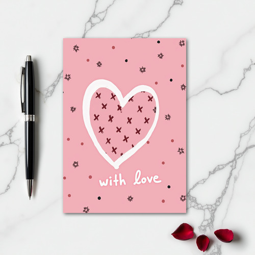 Love Sketch Heart Art Card