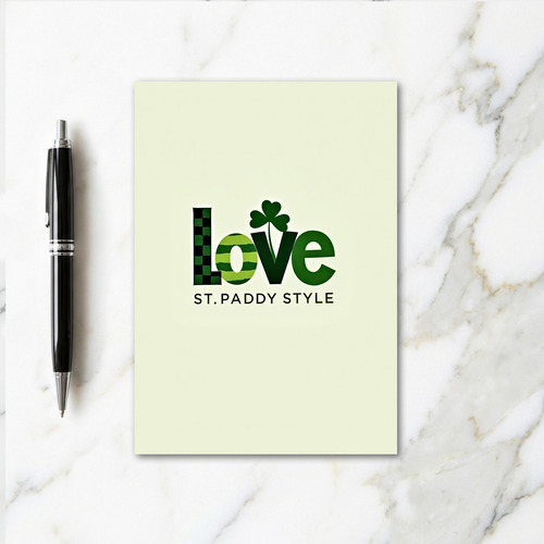 Love St Paddy Style Card