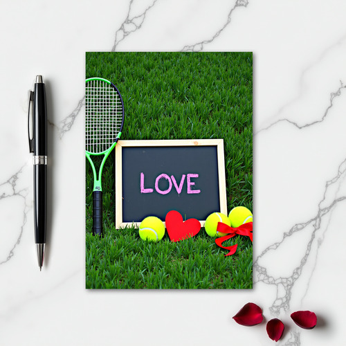 Love Tennis Fun Sports Card