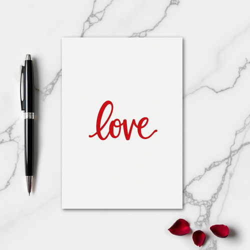 Love Vermilion Pattern Card