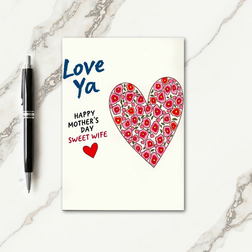 Love Ya Mothers Day Art Card