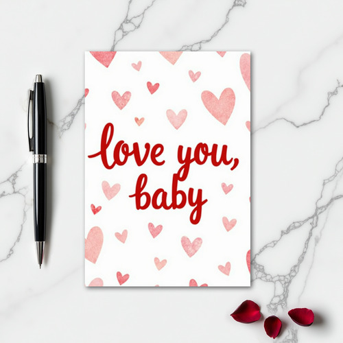 Love You Baby Sweet Hearts Card