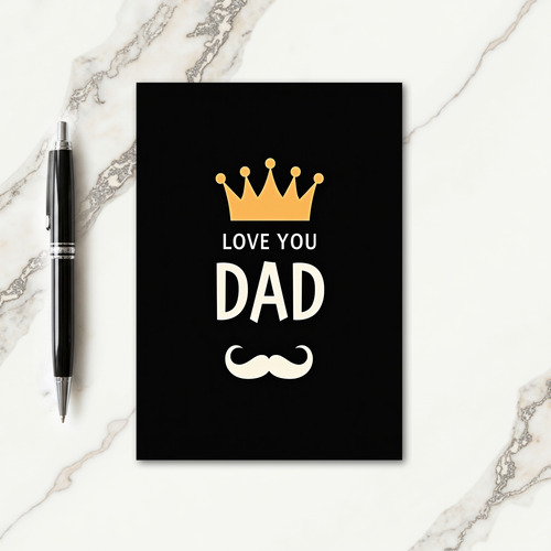 Love You Bold Dad Fathers Day Card