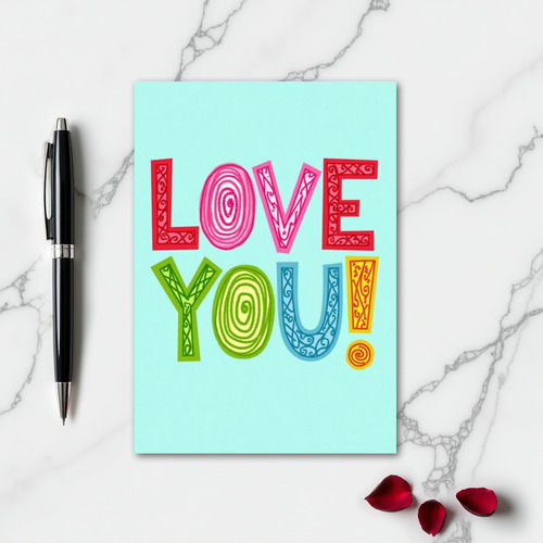 Love You Bold Joy Card