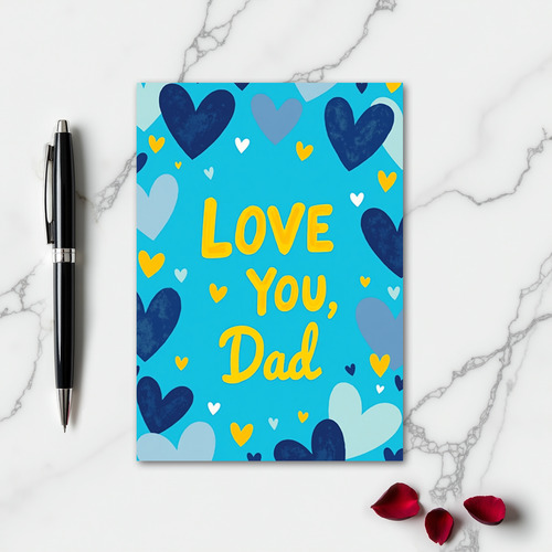 Love You Dad Art Card