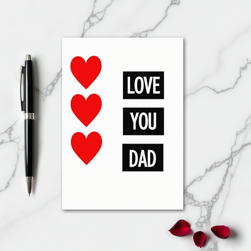Love You Dad Card