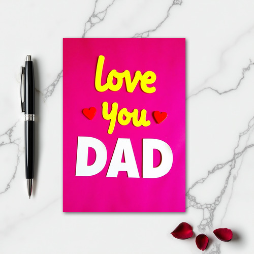 Love You Dad Fathers Day Card