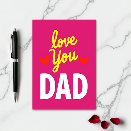 Love You Dad Greeting Card