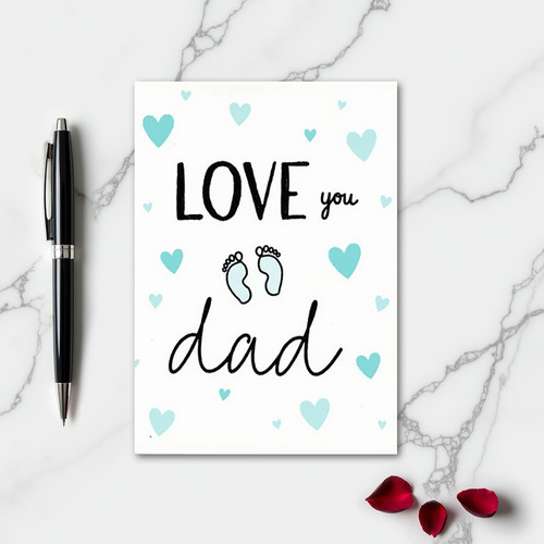 Love You Dad Keepsake Card