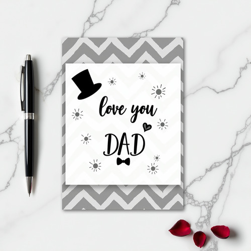 Love You Dad Simple Style Card