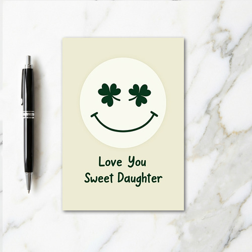 Love You Daughter Smile Card