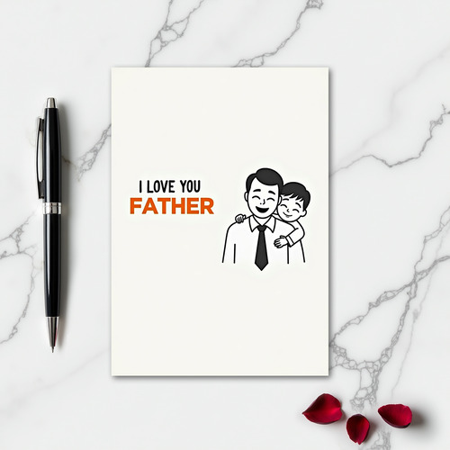 Love You Father Greeting Card