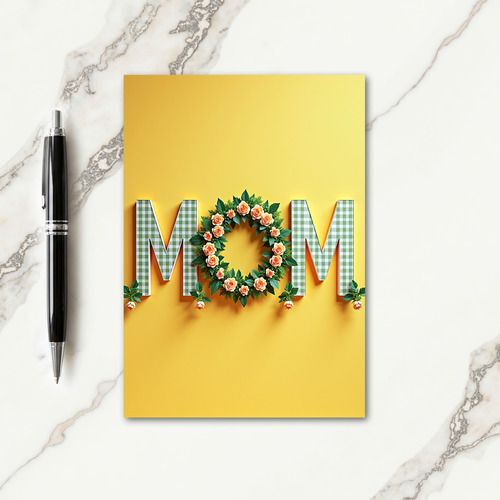 Love You Floral Letter Card