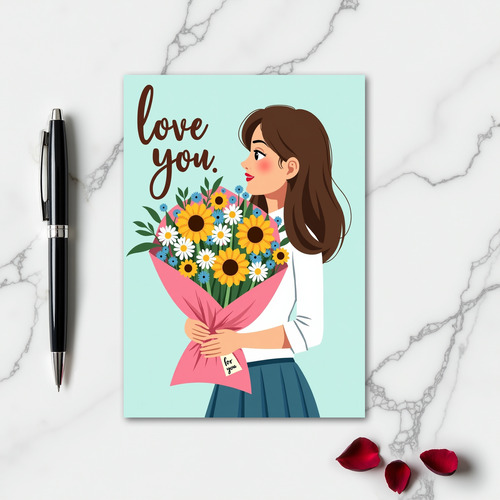 Love You Flowers Gift Card