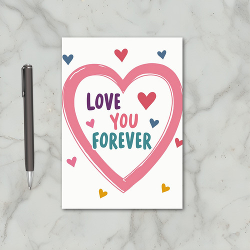 Love You Forever Heart Card