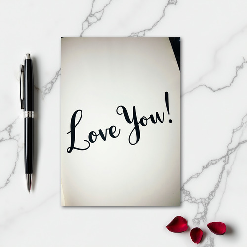 Love You Handwritten Message Card