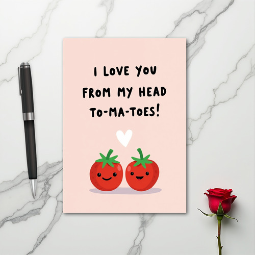 Love You Head To Ma Toes Card