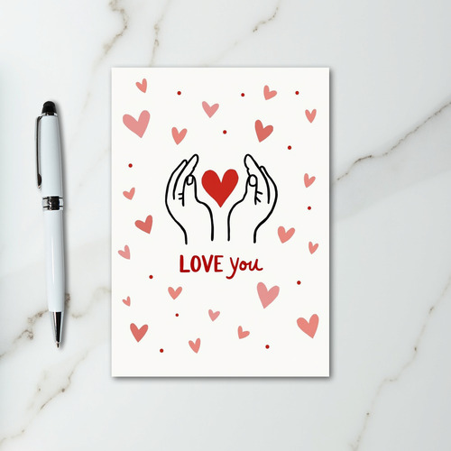 Love You Heart Hands Card