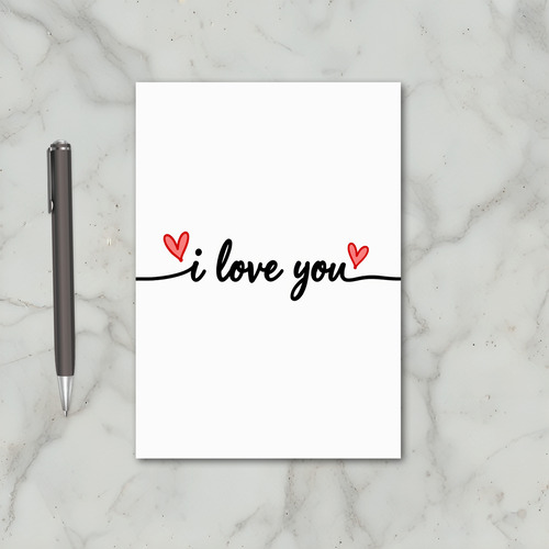 Love You Hearts Card