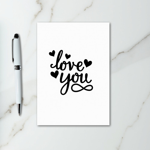 Love You Hearts Infinity Card