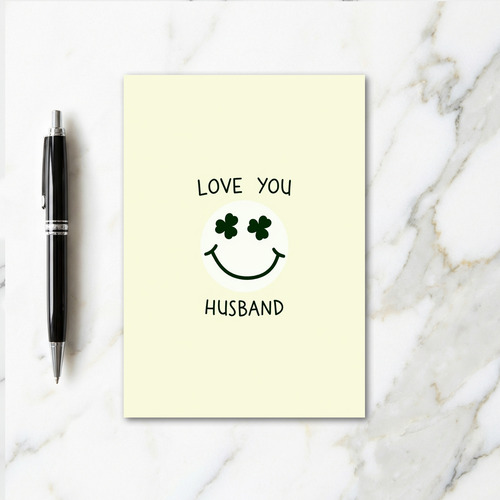 Love You Husband Smiling Card