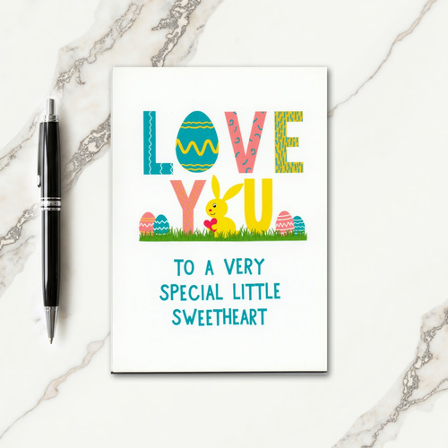 Love You Little Sweetheart Card