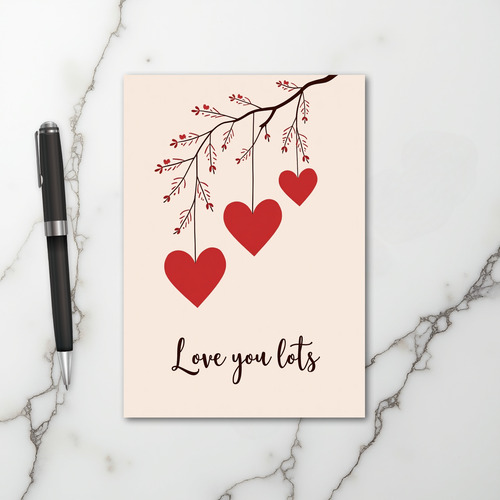 Love You Lots Hearts Card