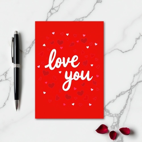 Love You Message Card