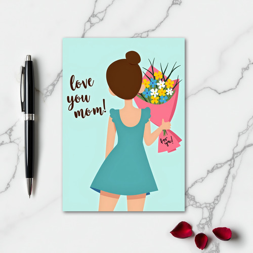 Love You Mom Flower Gift Card