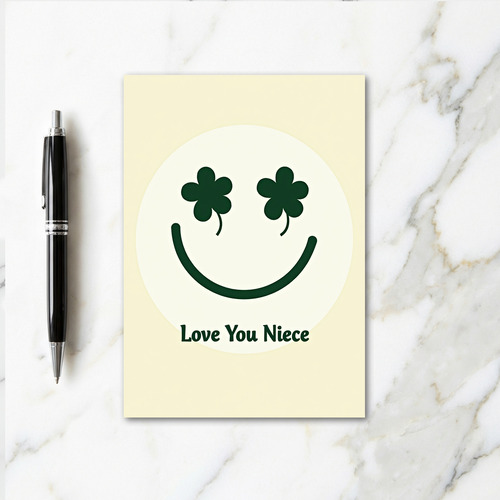 Love You Niece Smiling Face Card