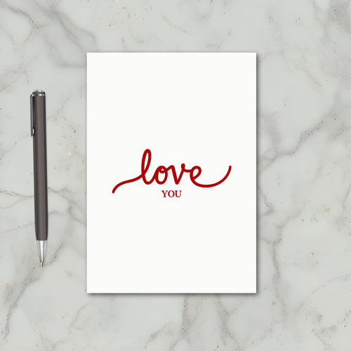 Love You Romantic Card