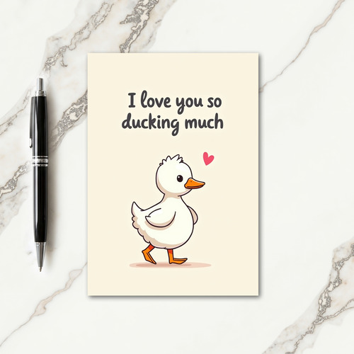 Love You So Much Bird Card