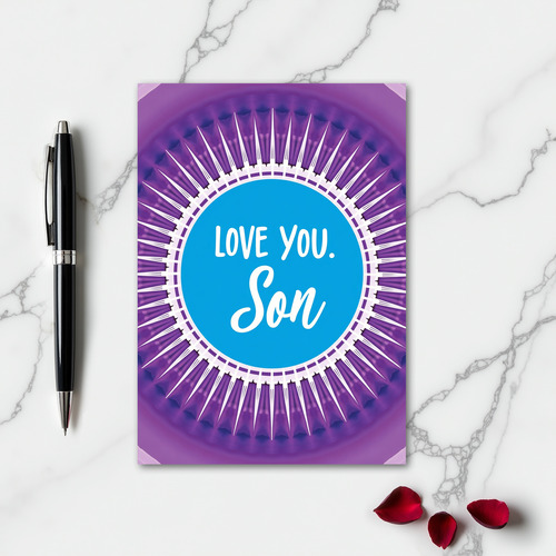 Love You Son Custom Card