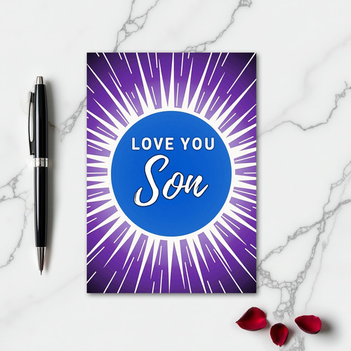 Love You Son Greeting Card