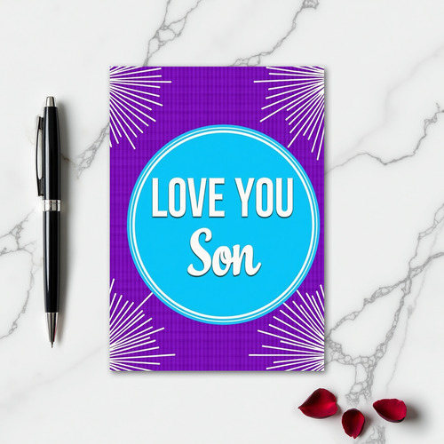 Love You Son Special Card